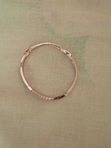 Rose Gold Crystal Bangle Bracelet