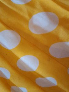 Yellow Polka Skurt