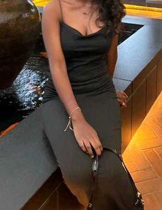 Elegant Black Slip Dress