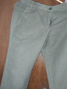 Linen Green Trousers