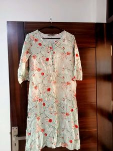 Floral Print Kurta