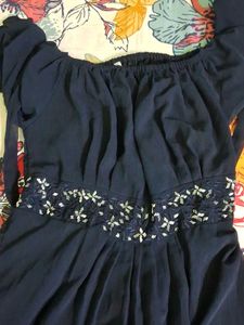 Elegant Navy Blue Dress