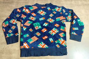 Global Flags Velour Pullover