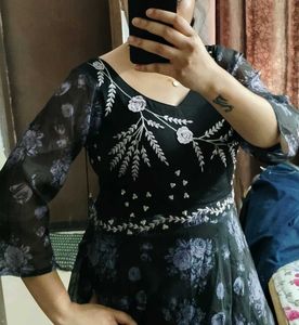 Ethnic Organza Gown - Diwali Sale 🎇 🪔