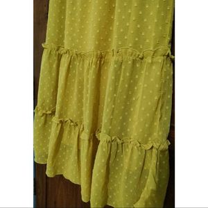 Yellow Tiered Maxi Dress