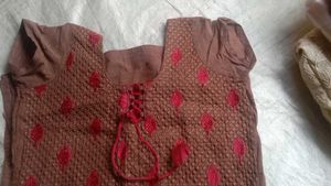 Embroidered Kurta &amp; Bottom Set