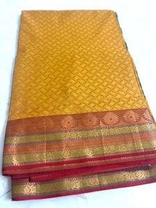 Silk Saree - Green and Gold