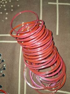 Red Bangle Set