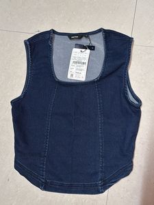 Blue Corset Denim Top