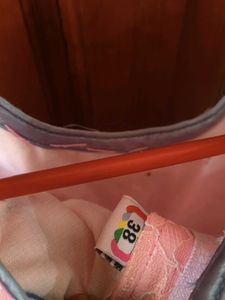 Silver with Pink Girl's Party Wear Gown