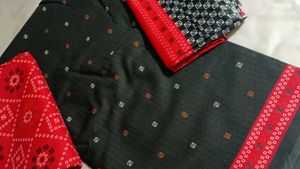 Bandhini Black Dress Material, Suit