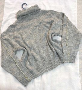 🎁Buy1 Get1 Free Gray Turtleneck Sweater ()