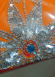 Red Rajput Saree