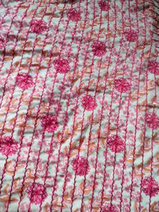 Pink Floral Print Pajama Set - XL
