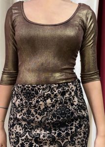 Shinny Golden Bodysuit