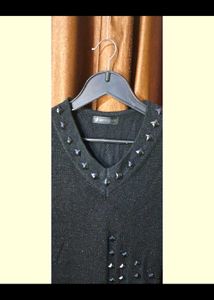 Sweater with Embellished Stones work Size 42 inche