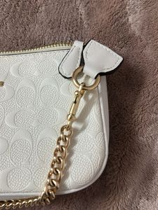 Coach White Shoulder Bag