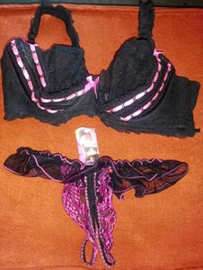 Black &amp; Pink Lingerie Set