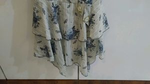 Floral &amp; Striped Girls&#39; Cute Top