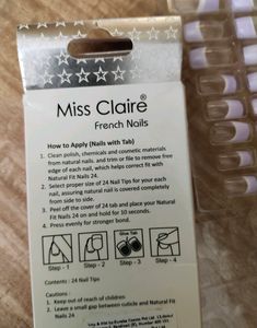 Miss Claire French Nails With Nail Tabs And Glue