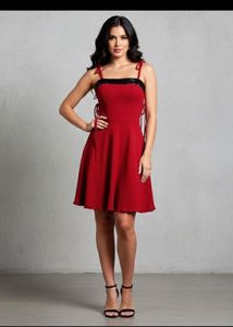 3 Black&amp; red Cutout Mini hot Dress💕