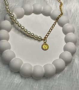 Pearl & Gold Coin Necklace