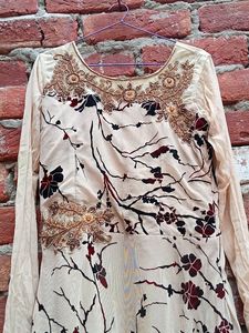 Beautiful Gown With Legging And Dupatta
