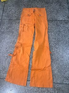 Orange Cargo Pants