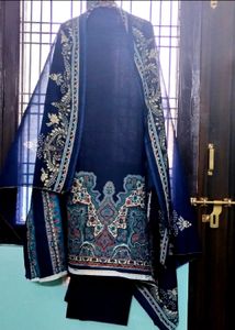 New Navy Blue Kurta Set