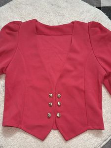 Pink Crop Coat