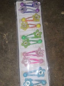 Flower Hair Clips - Set of 5