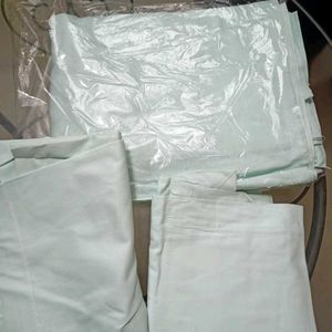 Blue Bedsheet With Pillow Cover
