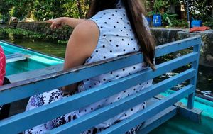 Baby Blue Polka Dot Top