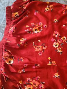Printed Offshoulder Dress