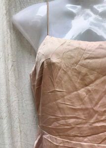 SATIN BACKLESS FROCK
