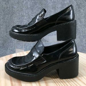 H&amp;M Black Heeled Loafers