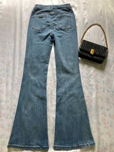 Fitted Flared Denim