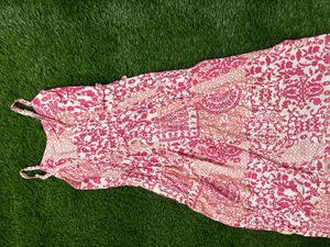 Vacation Dress - Pink And White