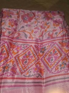 Pink Floral Saree