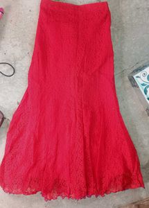 Dress with long fish cut skirt