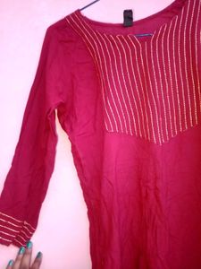 Beautiful Maroon Colour Kurta