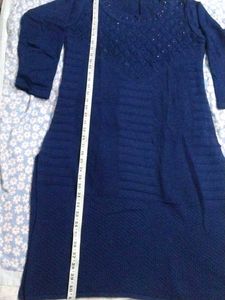 Elegant wool Navy Blue kurta