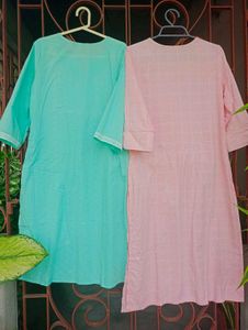 🆕 Combo Of 2 Beautiful Embroidered Kurta
