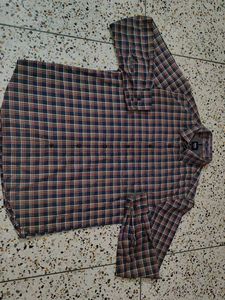 Plaid Button-Down Shirt