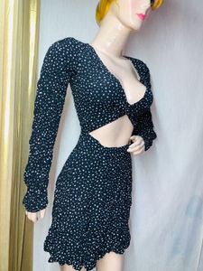 Black &amp; White Mini Dress