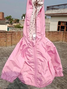 Anko Baby Girl's Coat In Pink Colour With Pocket