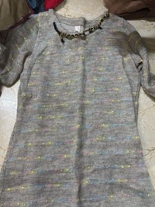Grey Knit Dress