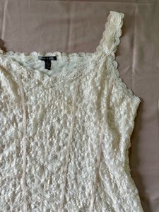 Ivory Lace Top