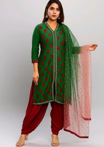 Festiv Wear Fully Embroidery Slwar Suit