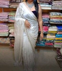 Beautiful pistol set heavy hand work saree